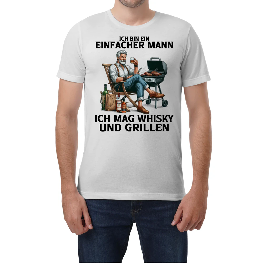 Whisky Bbq Simple Man T-Shirt