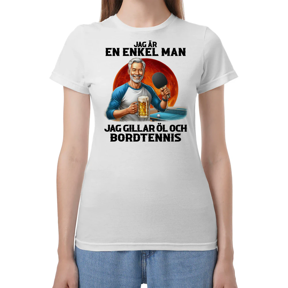 Table Tennis Beer Man T-Shirt