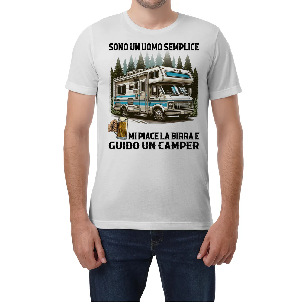 Beer Motorhome Man T-Shirt