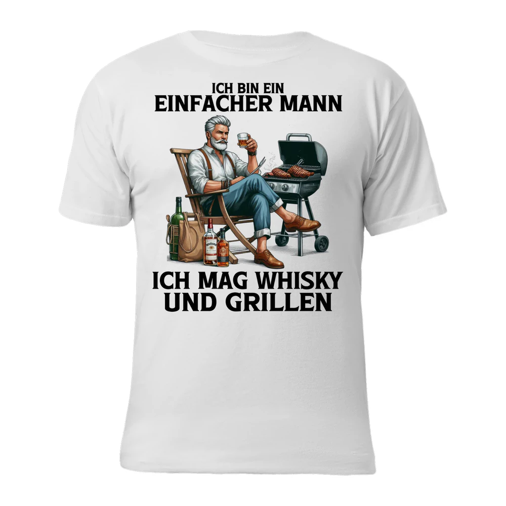 Whisky Bbq Simple Man T-Shirt