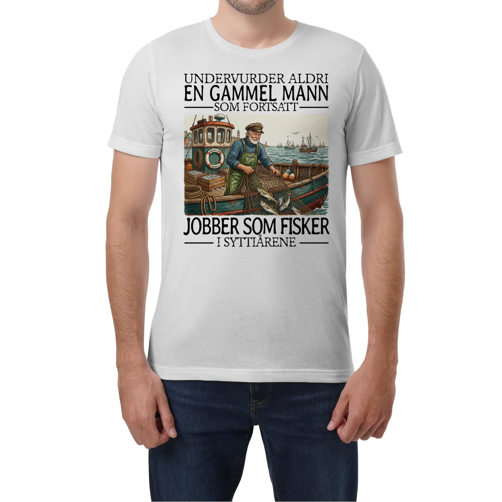 Fisherman Never Old Men 70 Nor T-Shirt
