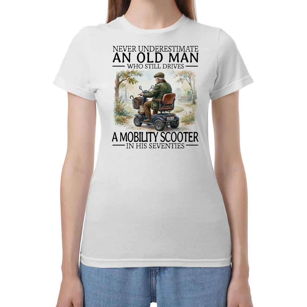 Mobiscooter Never Old Men 70 T-Shirt