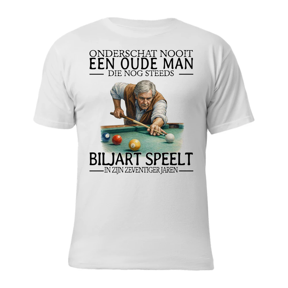 Pool Never Old Men 7 T-Shirt
