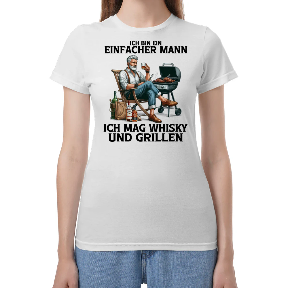 Whisky Bbq Simple Man T-Shirt