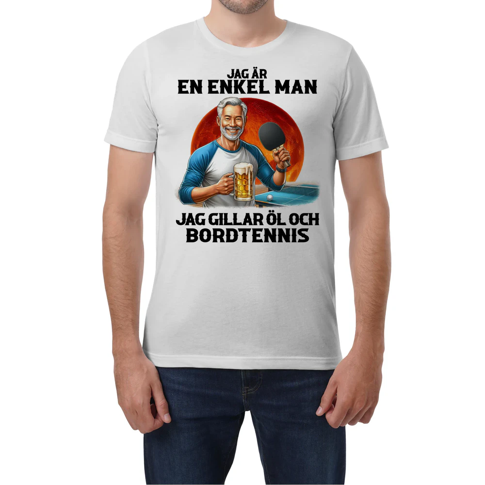 Table Tennis Beer Man T-Shirt