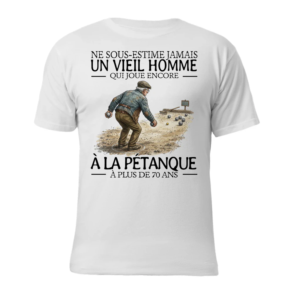 Petanque Never Old Men 70 T-Shirt