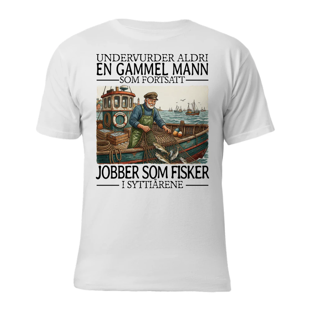 Fisherman Never Old Men 70 Nor T-Shirt