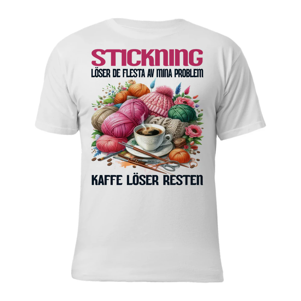 Knitting Coffee Problem T-Shirt