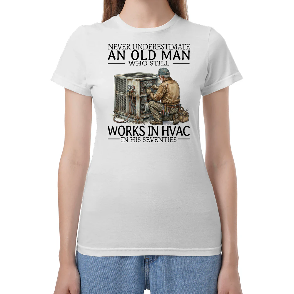 Hvac Never Old Men 70 T-Shirt