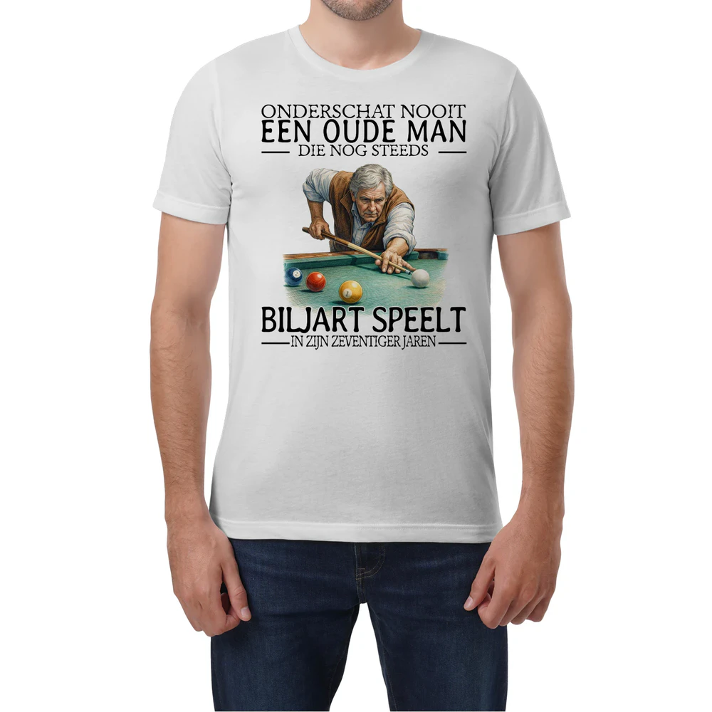 Pool Never Old Men 7 T-Shirt
