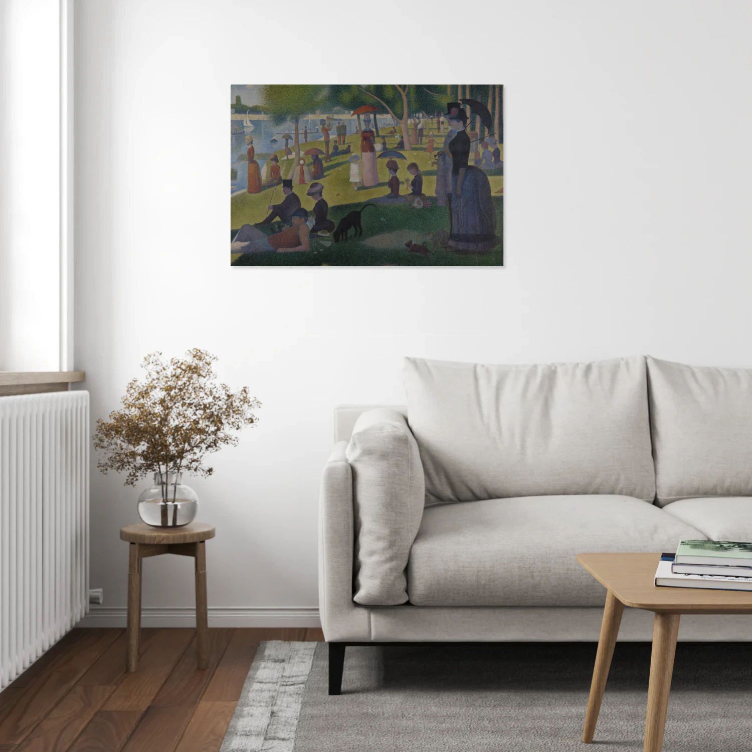 A Sunday Afternoon on La Grande Jatte Canvas Print - 30x20