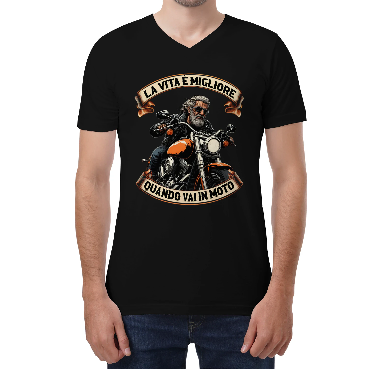 Biker Life Better V-Neck T-Shirt