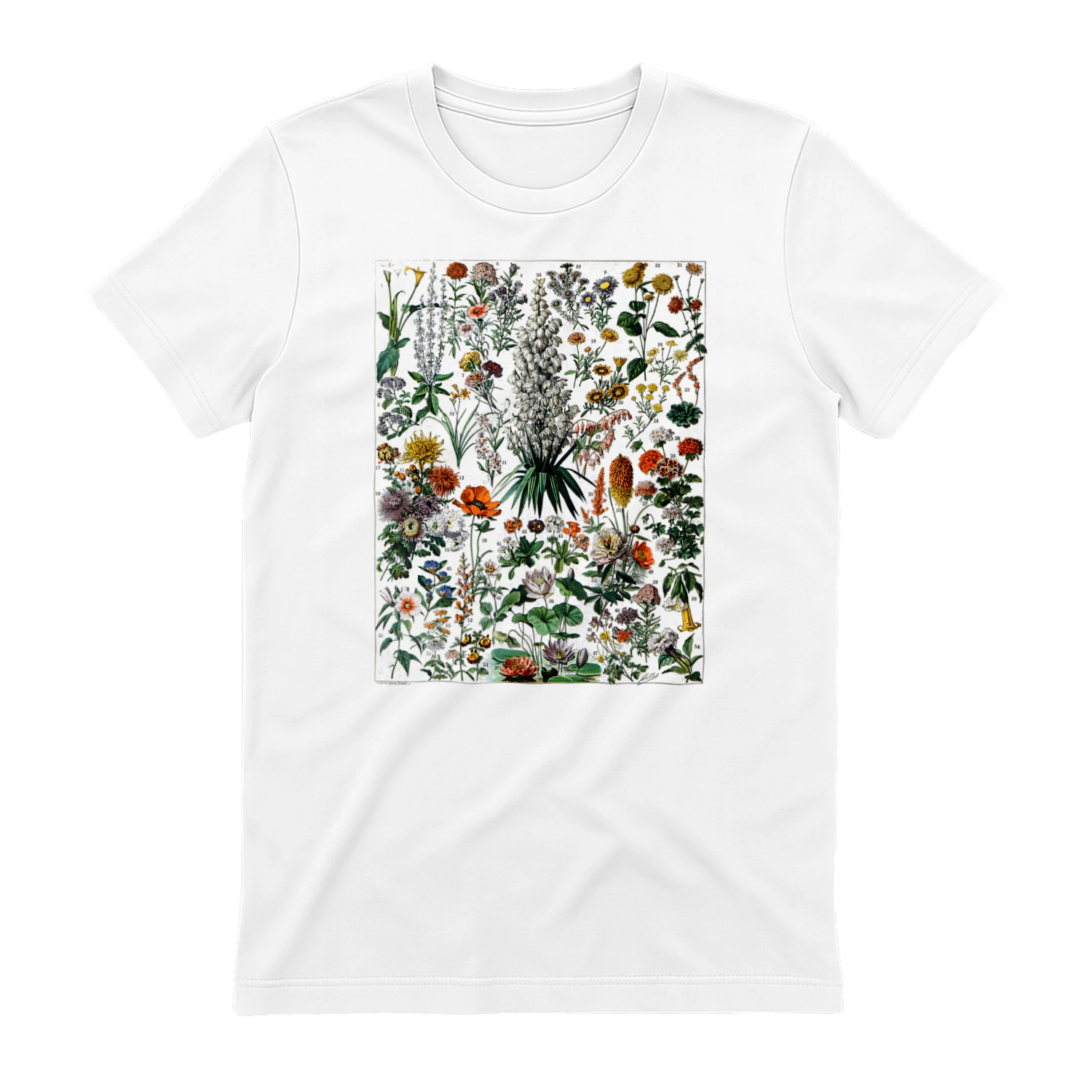 Botanica giardino di fiori selvaggi grafici del fiore Maglietta