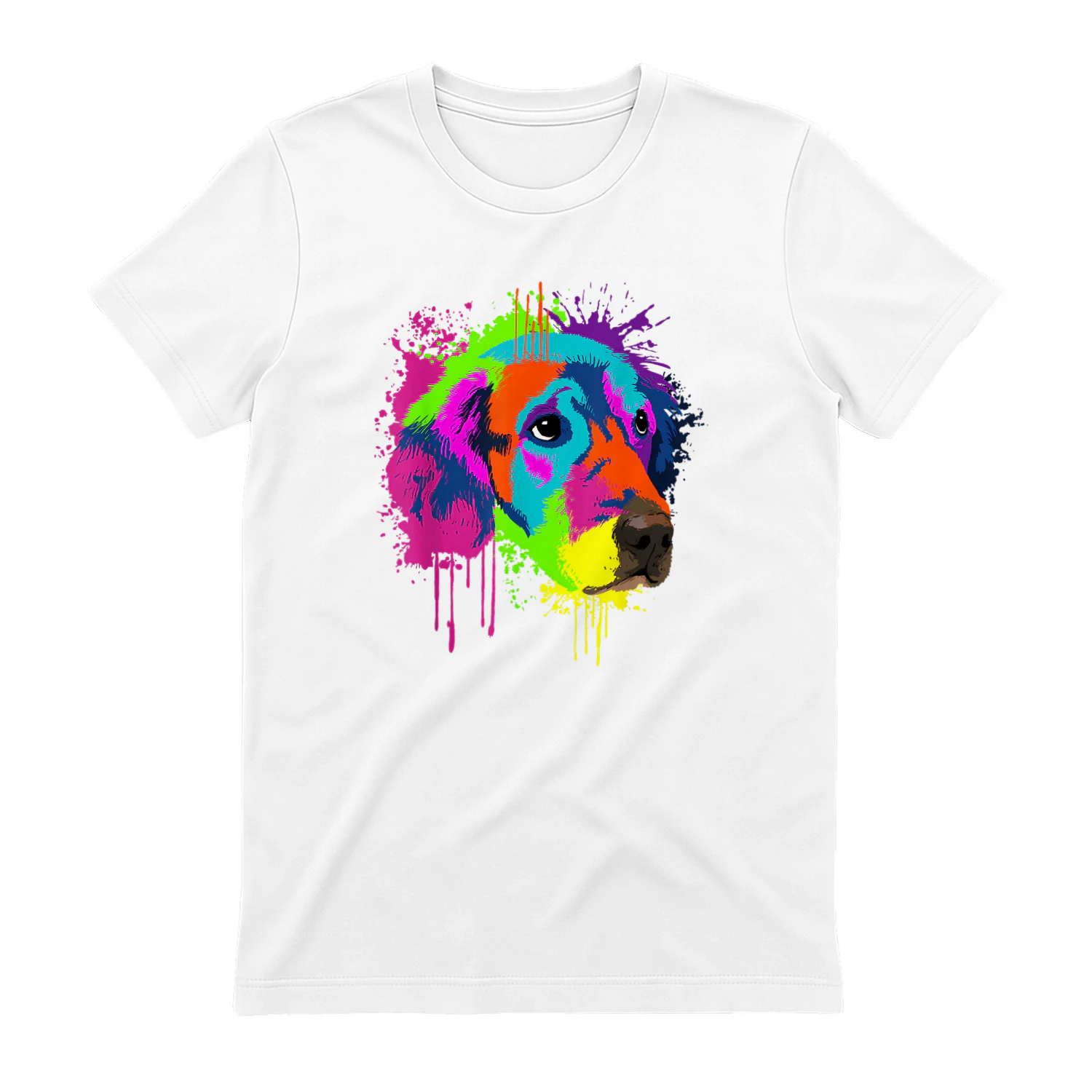 Splash Art Golden Retriever Cane Regalo Cani Maglietta
