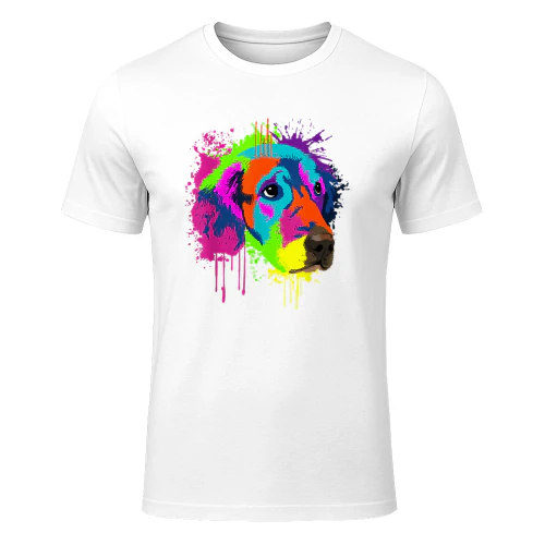 Splash Art Golden Retriever Cane Regalo Cani Maglietta