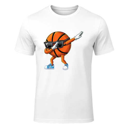 Dabbing Basket Occhiali da Sole Palla Grafica t-Shirt per Bambini Maglietta