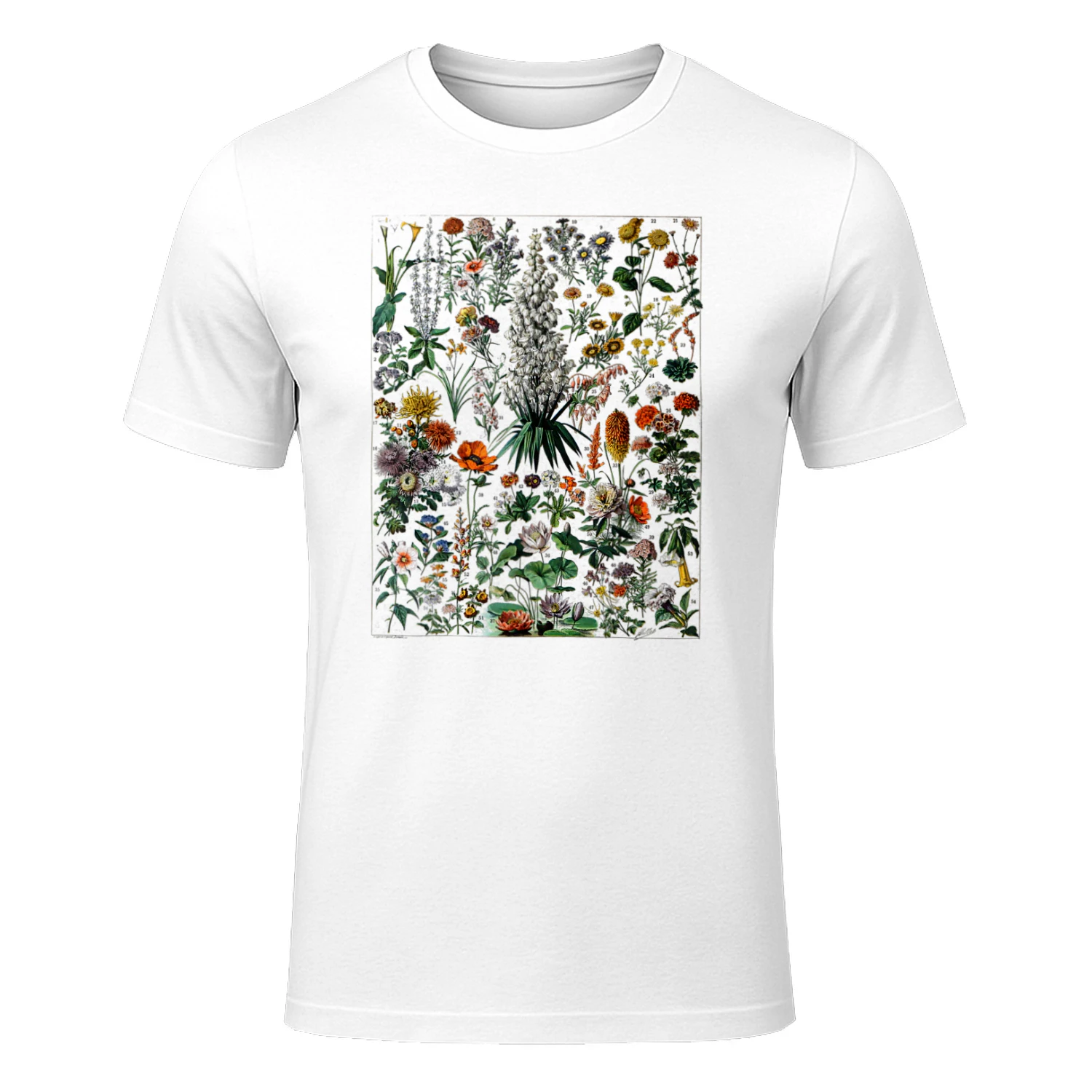 Botanica giardino di fiori selvaggi grafici del fiore Maglietta