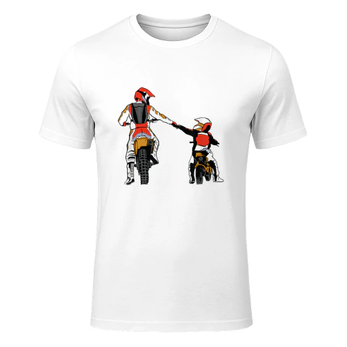 Motocross Padre & Figlio Regalo Moto da Cross Maglietta