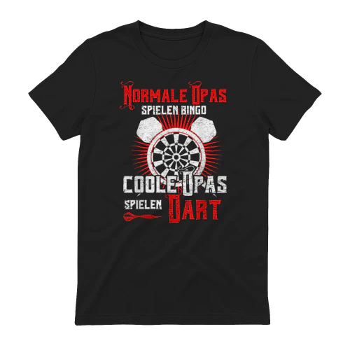Opa Dart Lustig Darts Herren Großvater Dartspieler Dart T-Shirt