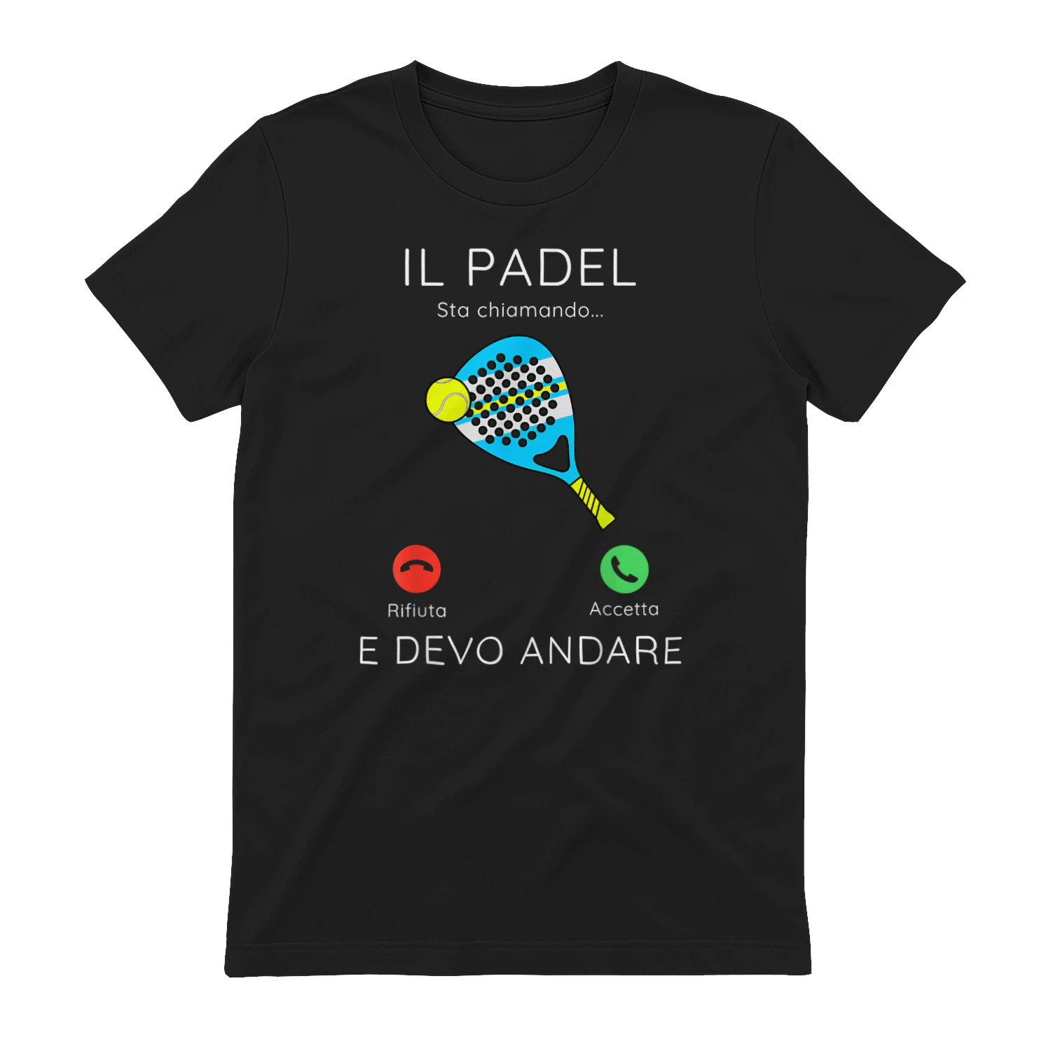 Padel Sta chiamando Divertente Uomo Donna padelista Regalo Maglietta