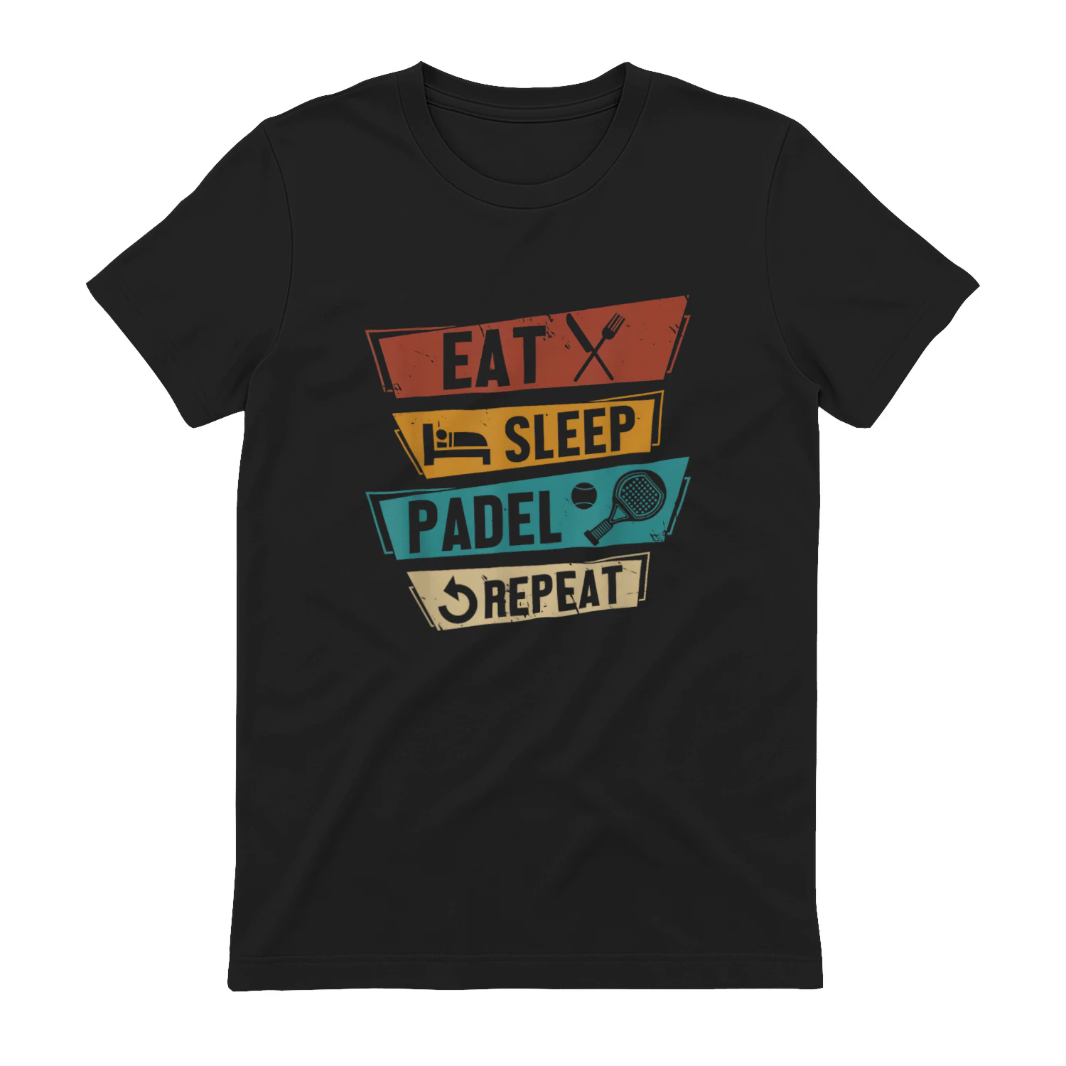 Padelista Regalo Padel Tennis Eat Sleep Padel Repeat Maglietta