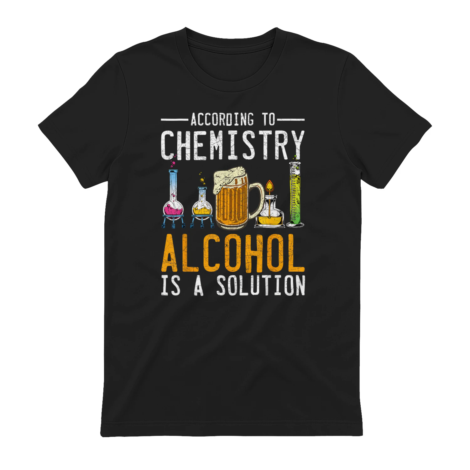 Scienziato Idea Regalo Chimico Ubriaco Birra Chimica Maglietta
