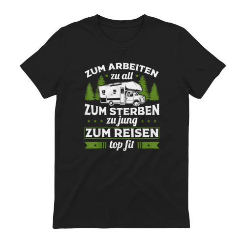Wohnmobil Rentner Camping Opa Geschenk Camper Urlaub T-Shirt