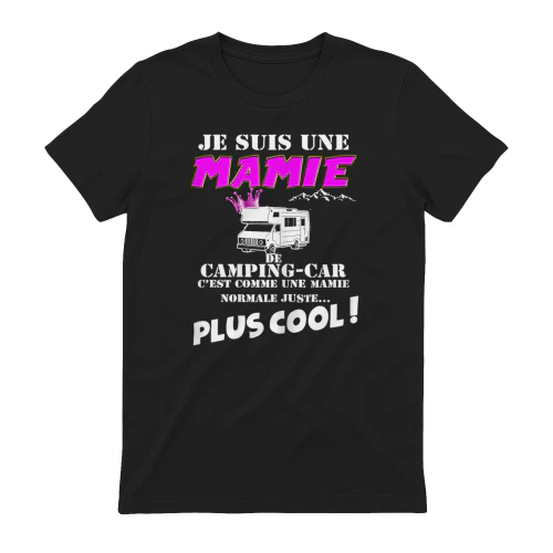 Mamie Camping-car Voyage Cadeau Femme Retraite Cool T-Shirt