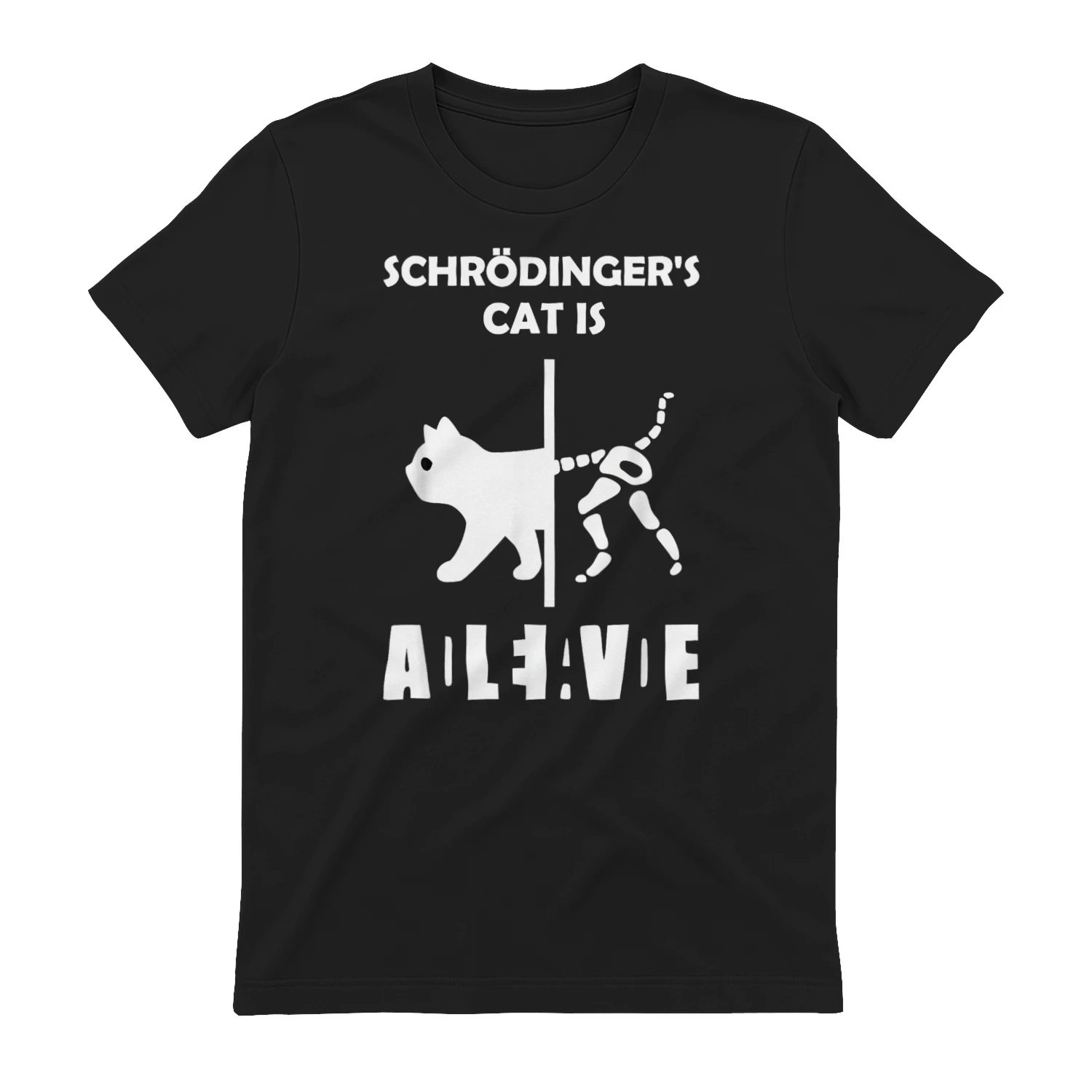 Il Gatto di Schrödinger - Dead And Alive - Nerd della Fisica Maglietta