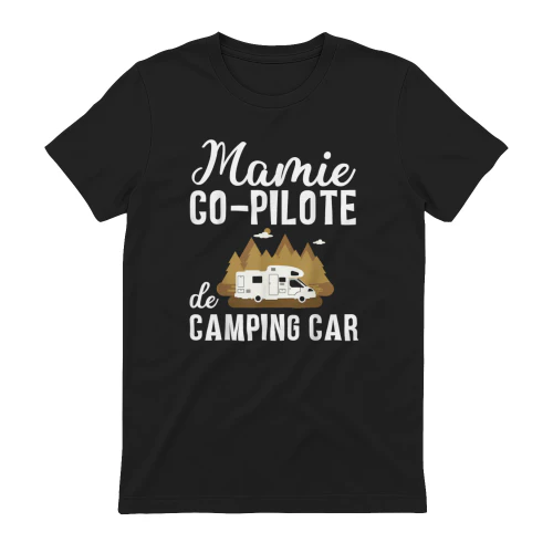 Mamie co pilote de camping cadeau femme campeur retraite T-Shirt