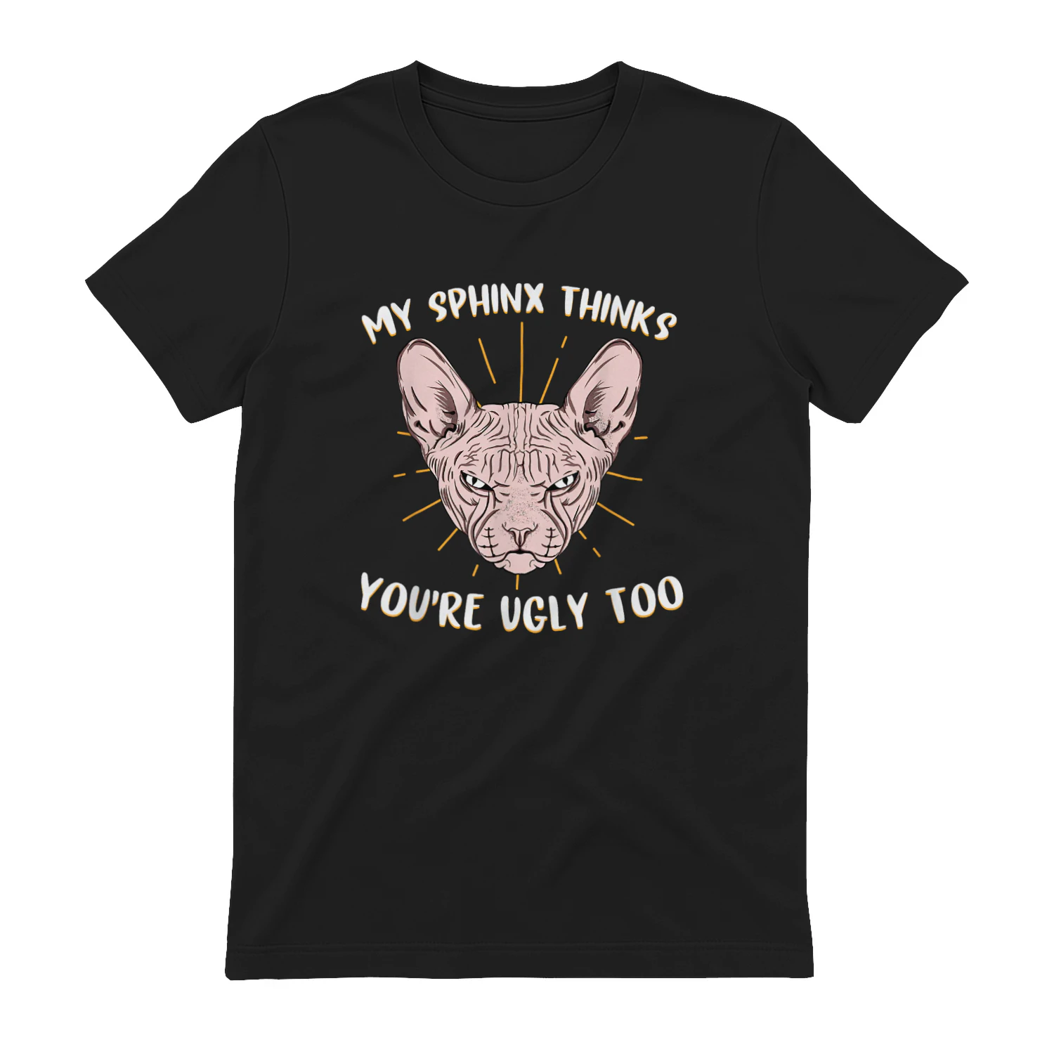 Divertente Sphynx Cat Lover per Gatti Feline Hairless Maglietta
