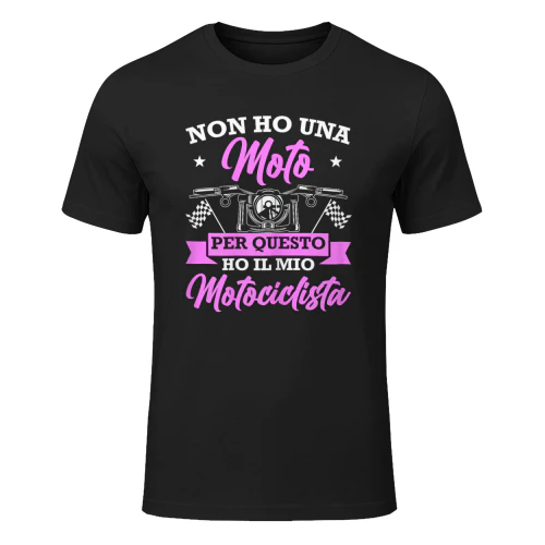 Motociclista Regalo Donne Passeggero di Moto Maglietta