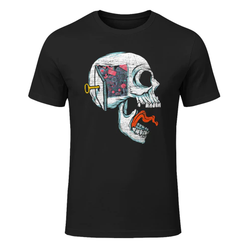 Halloween Idea Regalo Spaventoso Cranio Gaming Maglietta