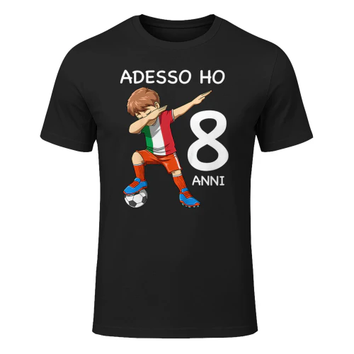 8 Compleanno Bambini & Calcio Italia - Regalo di 8 Anni Maglietta