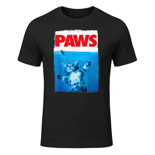 Paws Cat And Mouse Top, Cute Funny Cat Lover Parody Top Maglietta