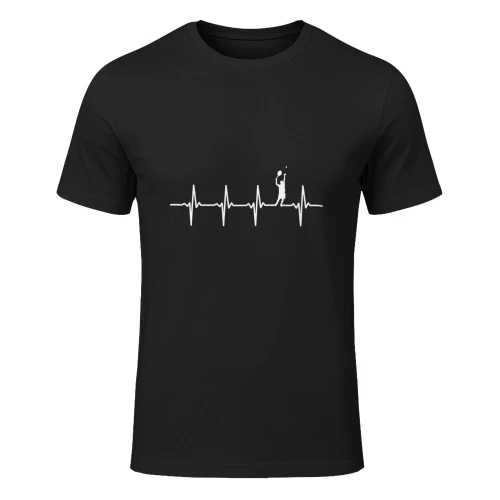 Regalo di battito cardiaco per i giocatori di tennis Maglietta