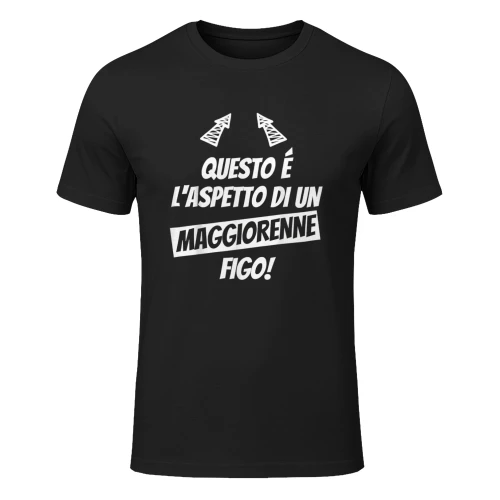 Maggiorenne 18 Anni Regalo Compleanno Ragazzo Divertente Maglietta