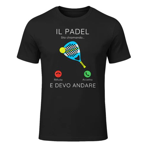 Padel Sta chiamando Divertente Uomo Donna padelista Regalo Maglietta