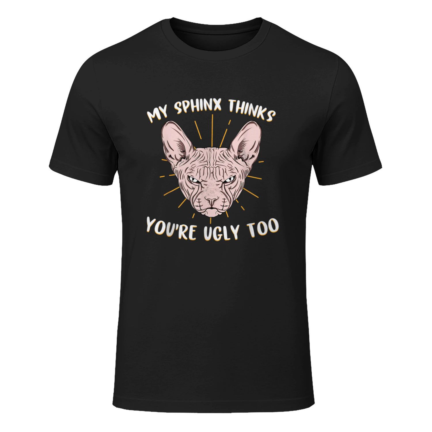 Divertente Sphynx Cat Lover per Gatti Feline Hairless Maglietta