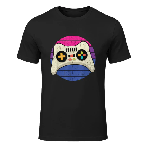 Video-Game Controller Bisexual Pride Gaming LGBTQ Ally Gamer Maglietta