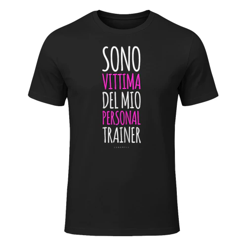 Vittima Personal Trainer T-Shirt Divertenti Palestra Fitness Maglietta