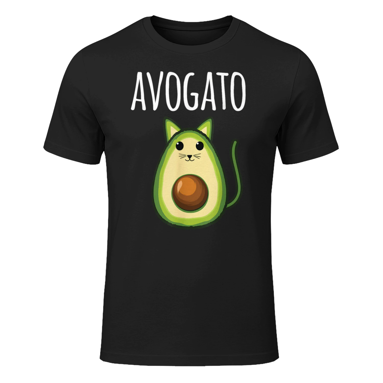Avogato Shirt Women Girls Cute Avocado Cat Funny Maglietta