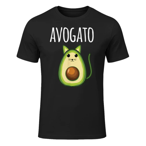 Avogato Shirt Women Girls Cute Avocado Cat Funny Maglietta