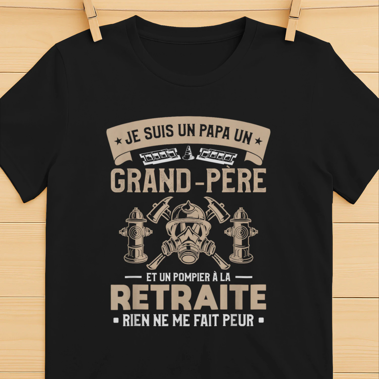 Idée Drôle De Cadeau De Retraite Pour Pompier Retraité Papy T-Shirt