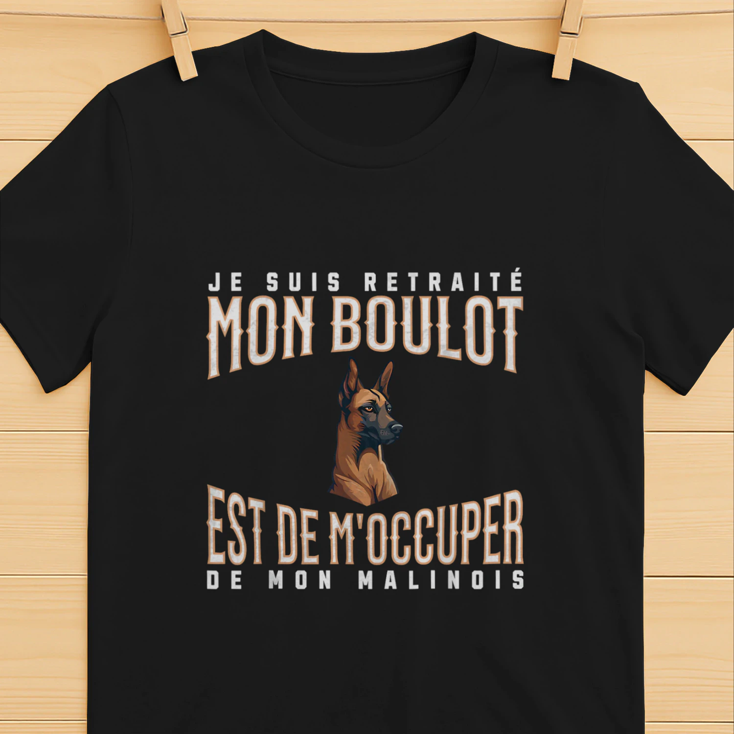 Citations drôles retraité malinois chien belge grand-père T-Shirt