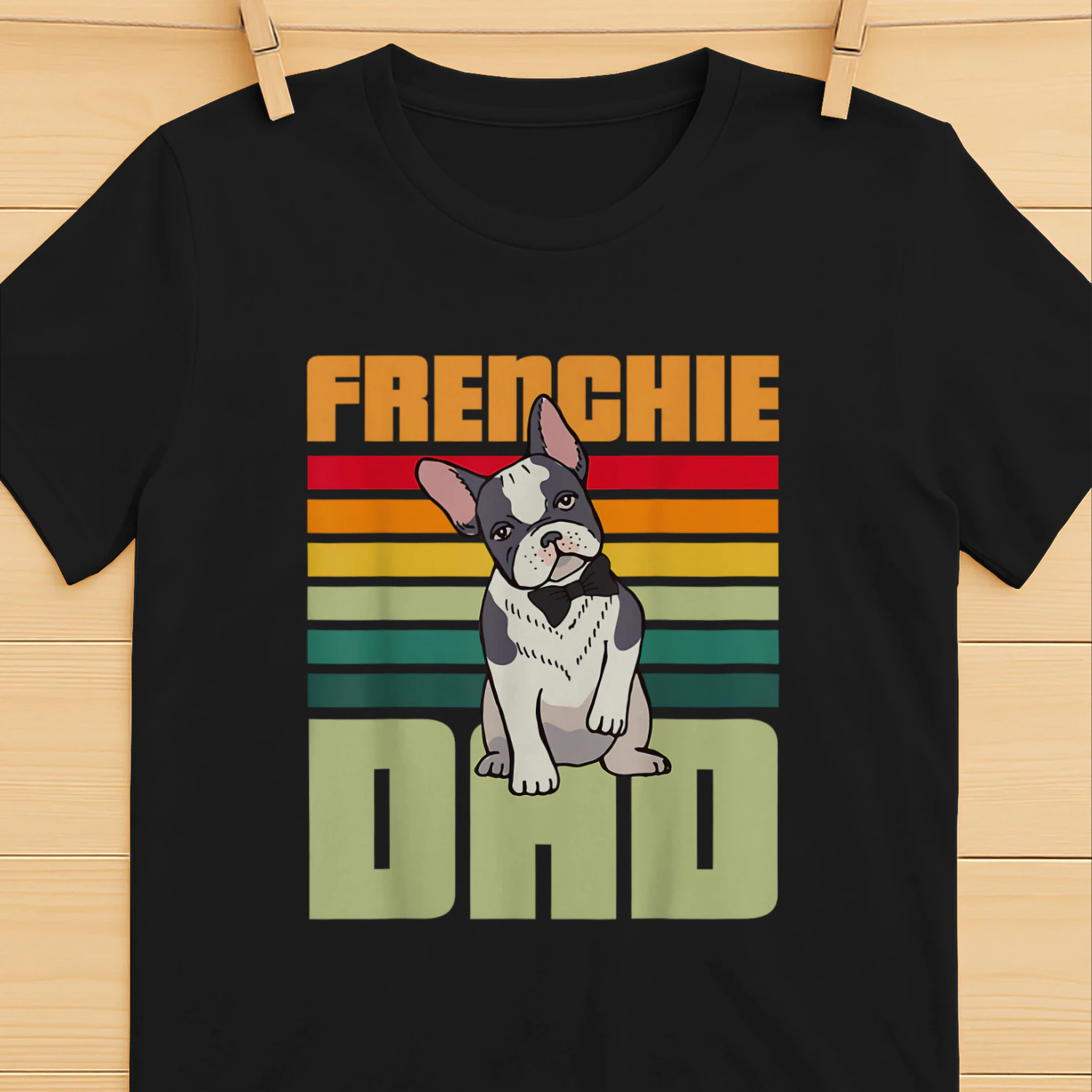 Frenchie Papà Idea Regalo Il Cane Bulldog Francese Maglietta