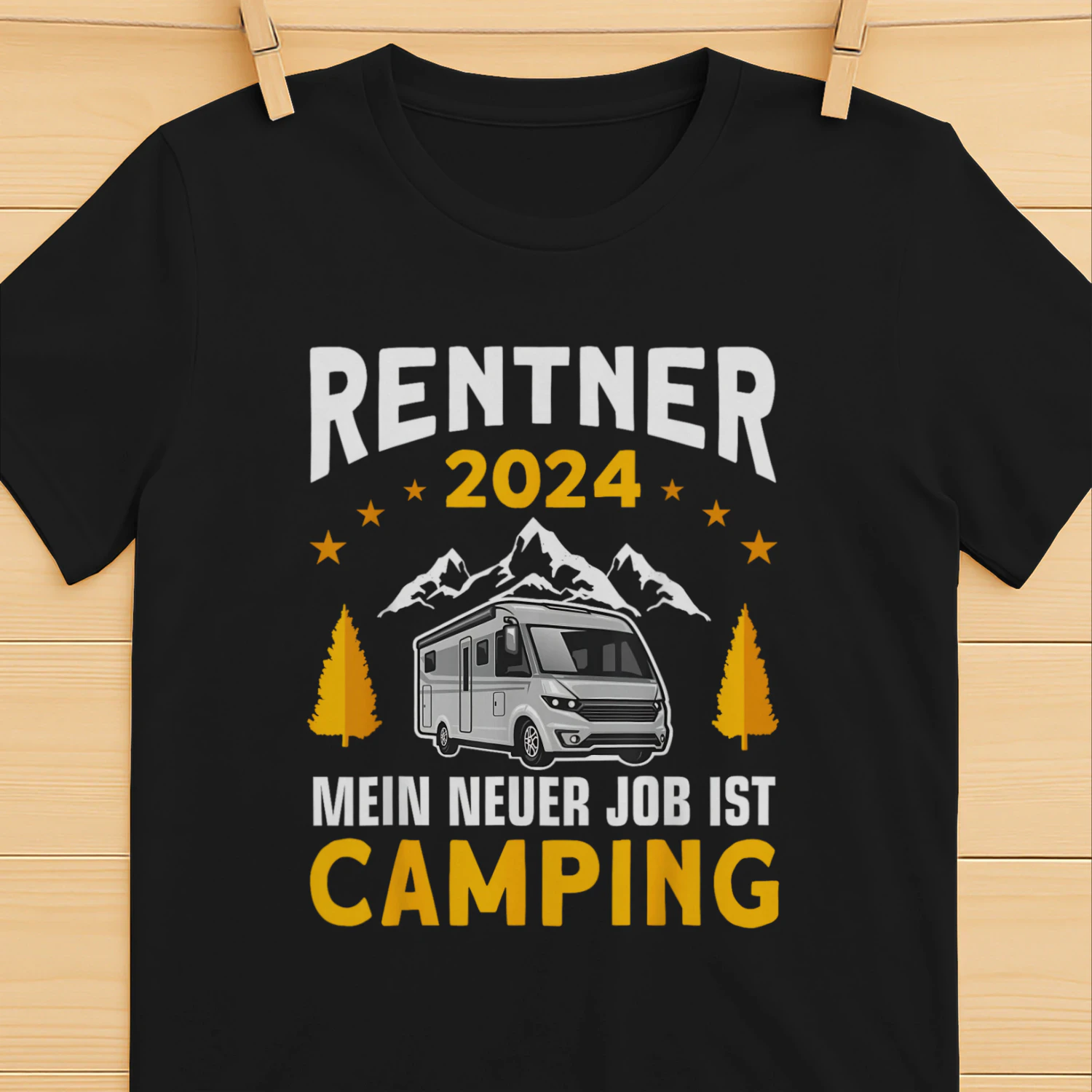 Camper Opa Oma Wohnmobil Rente Ruhestand Camping Rentner T-Shirt