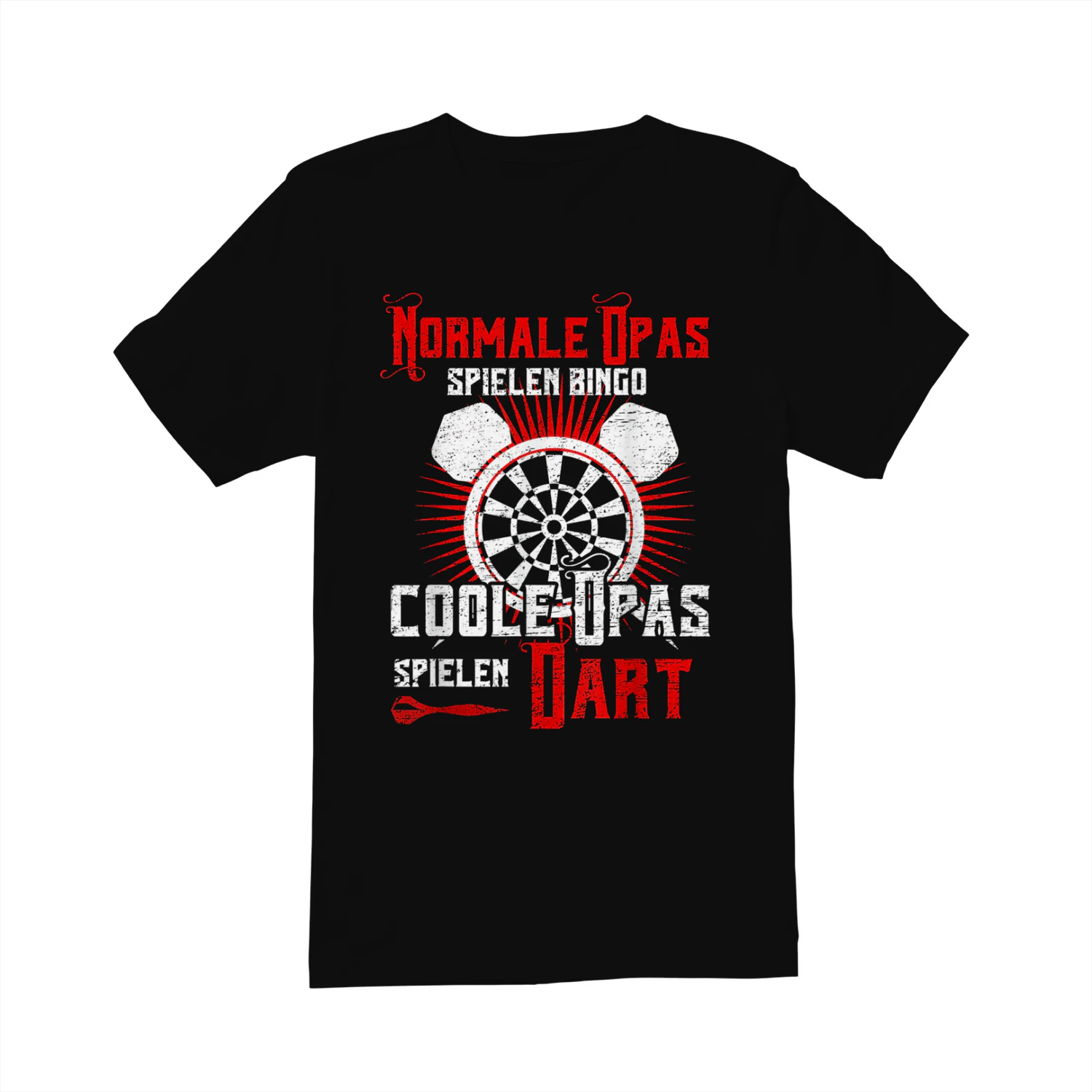Opa Dart Lustig Darts Herren Großvater Dartspieler Dart T-Shirt