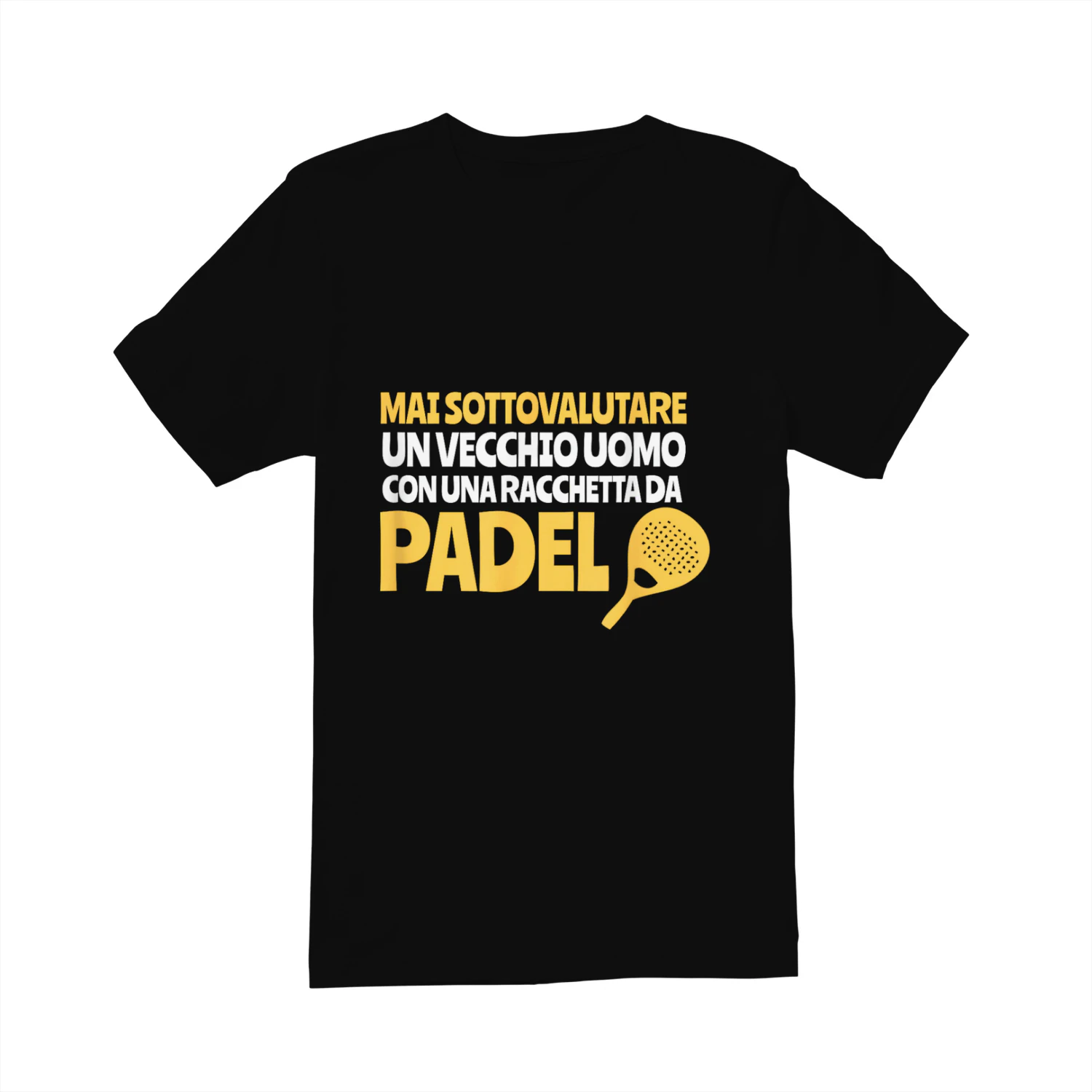 Padel Regalo Divertente Uomo Pensionato Giocatore Paddle Maglietta
