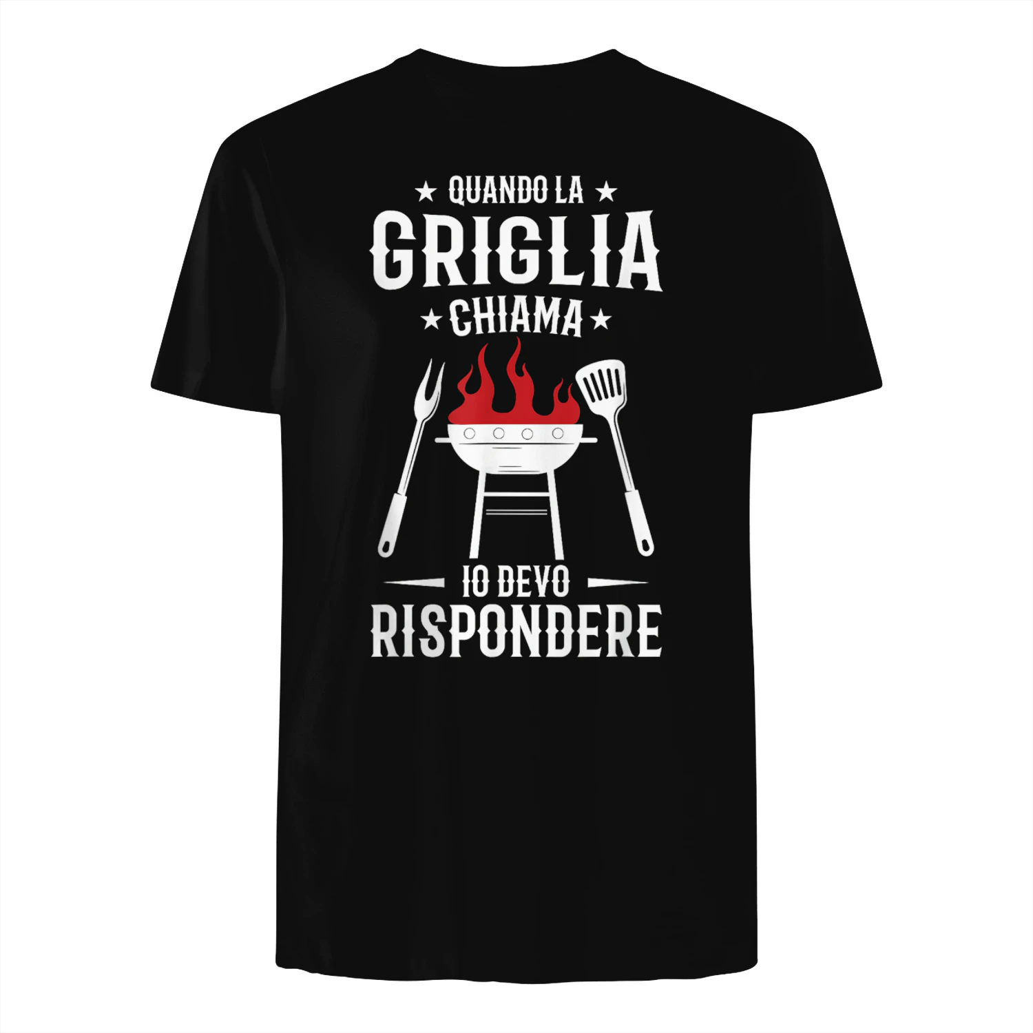 BBQ & Birra Barbecue Dalla Griglia La Griglia Mi Chiam Maglietta